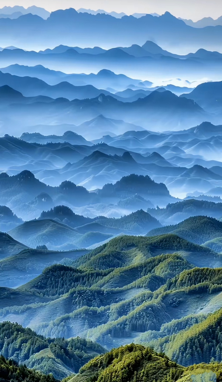 千里江山图,真实存在的啊!日暮苍山,风景如画!