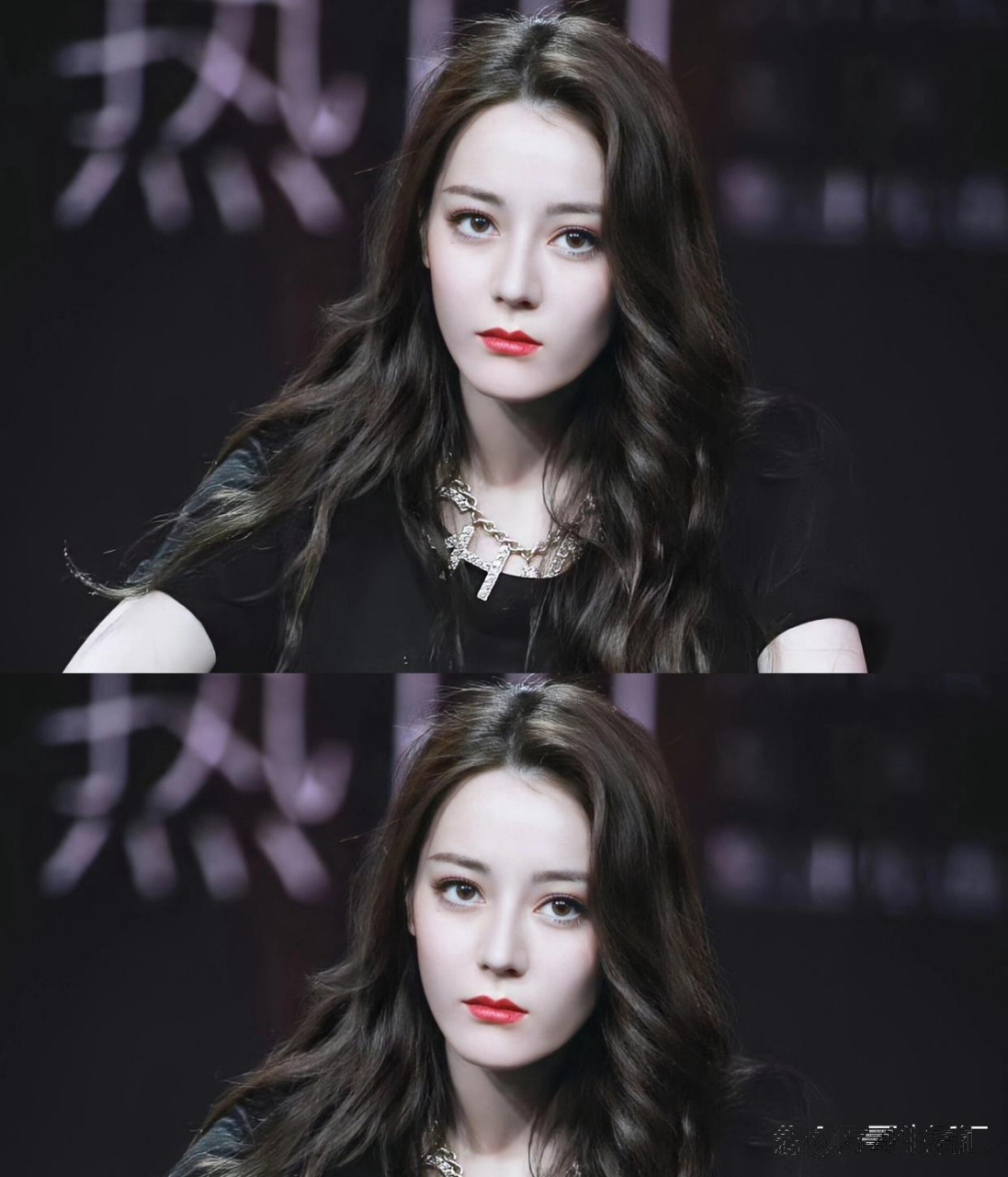 不同发色的迪丽热巴