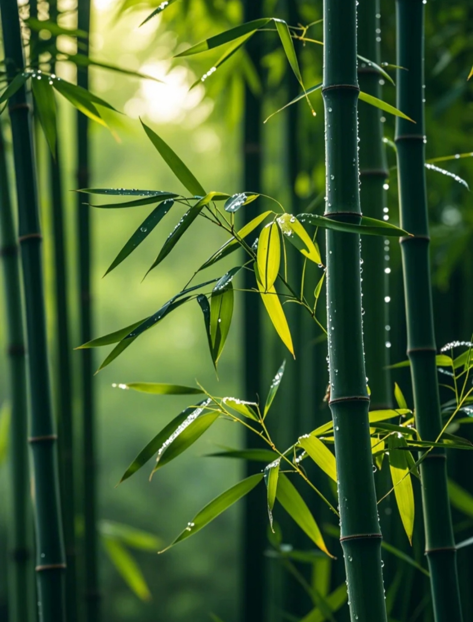 竹子寓意一一节节高升,学业有成