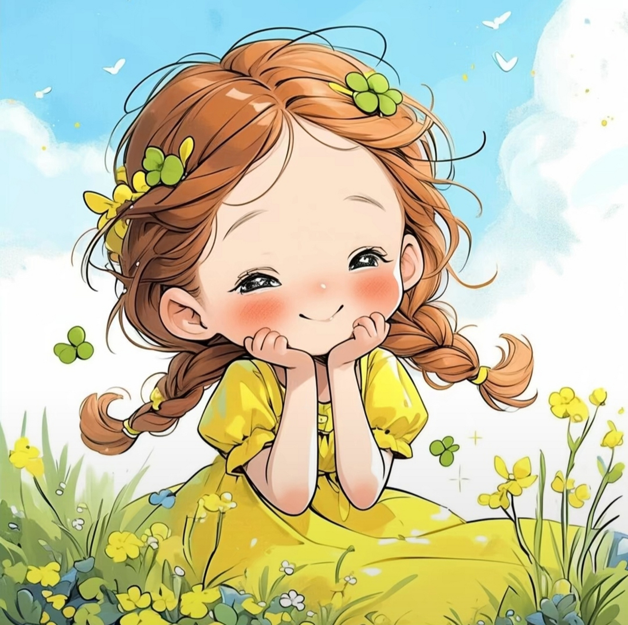 治愈系儿童插画作品