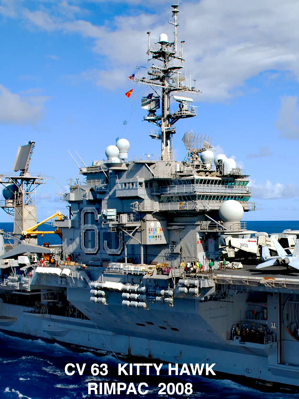 战舰欣赏:2008年环太平洋演习中的小鹰号