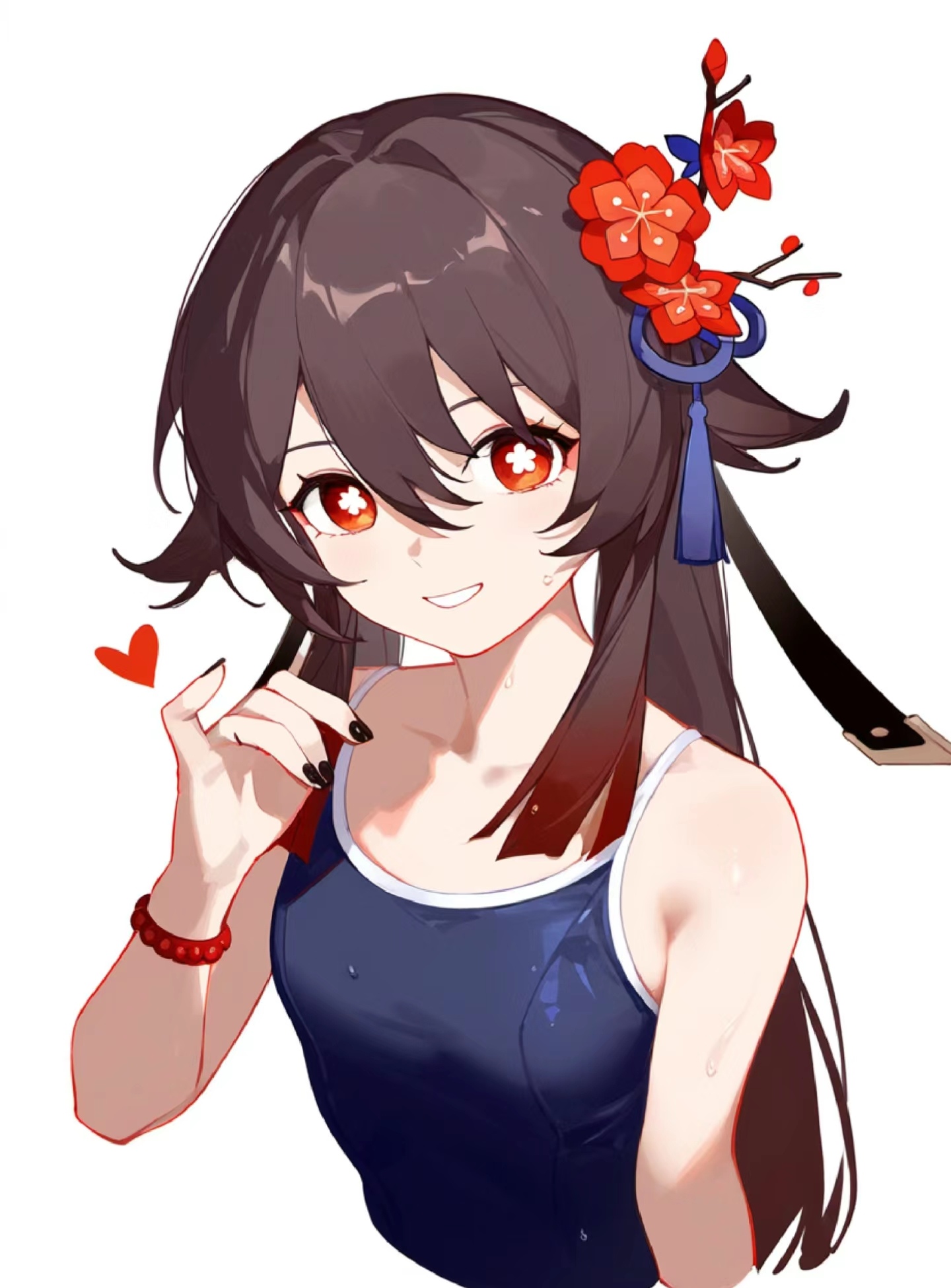 穿泳装的胡桃也太美了吧#原神