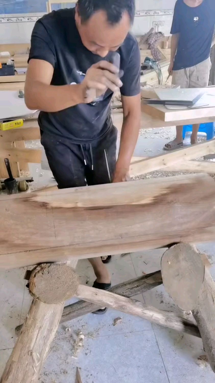 传承榫卯工艺#木匠师傅捆墨技术怎么样