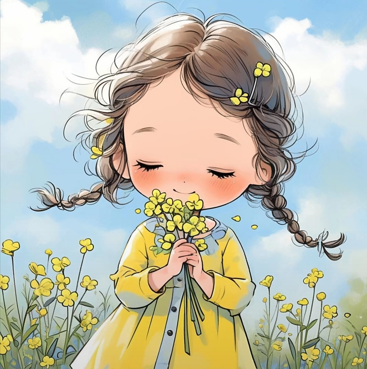 治愈系儿童插画作品