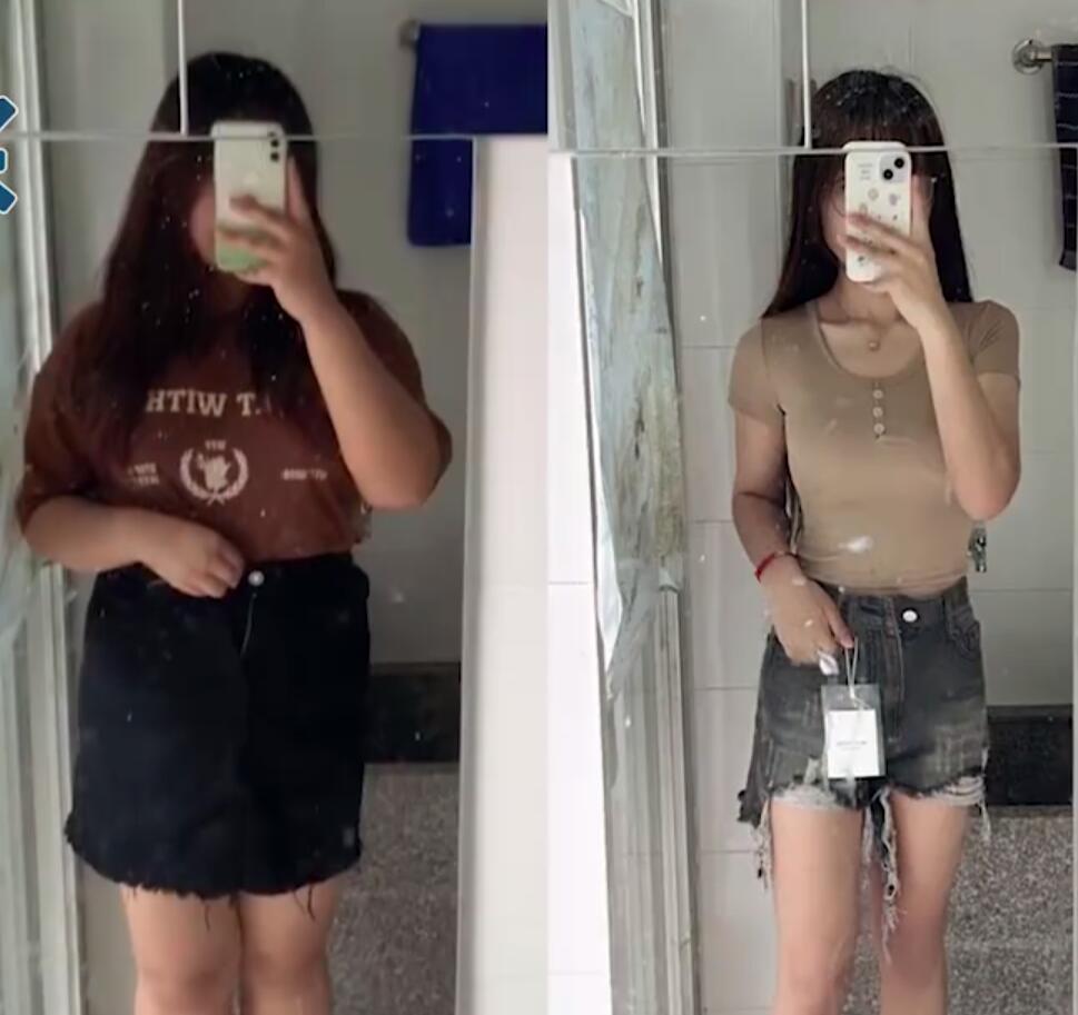 大二女生175斤减到94斤变化惊艳