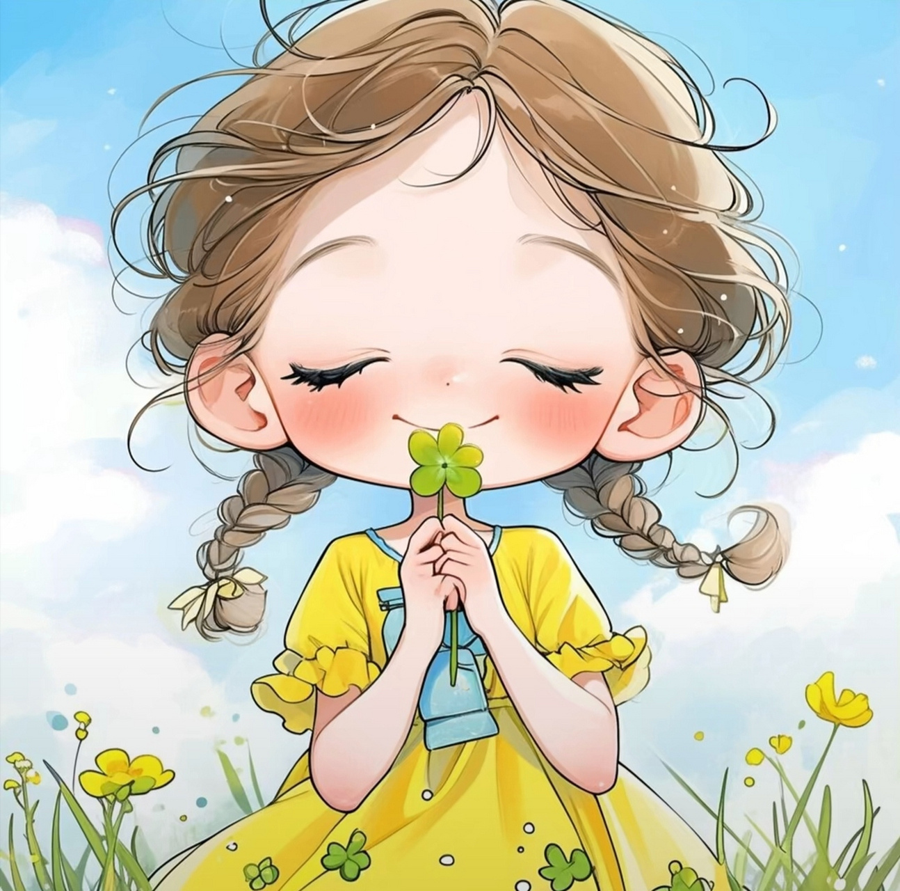 治愈系儿童插画作品