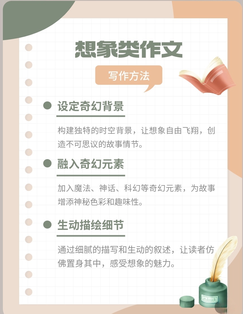 这个作文题目是一个充满奇趣和想象力的作文,特别适合小学生具有天正