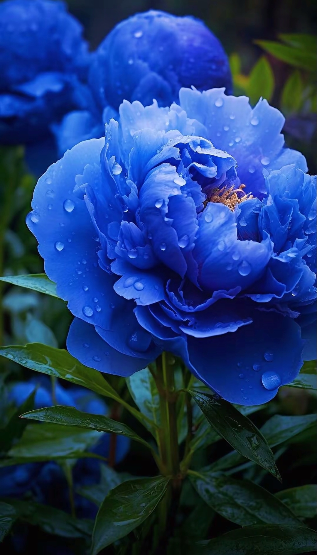 蓝色牡丹花中之王:绽放牡丹花的霸气与魅力