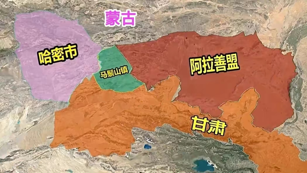 马鬃山镇地图图片