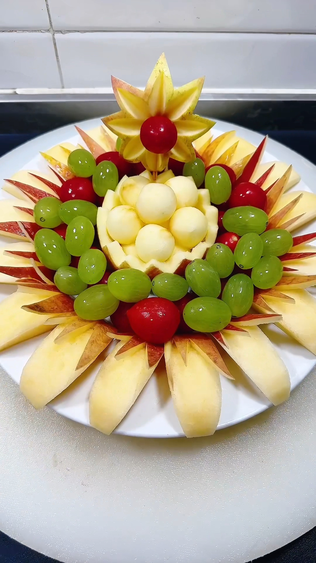 苹果这样摆盘高端大气上档次-度小视