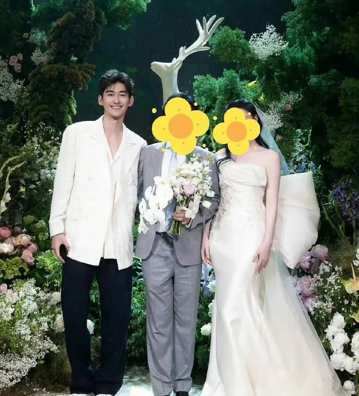 张翰结婚照 老婆图片