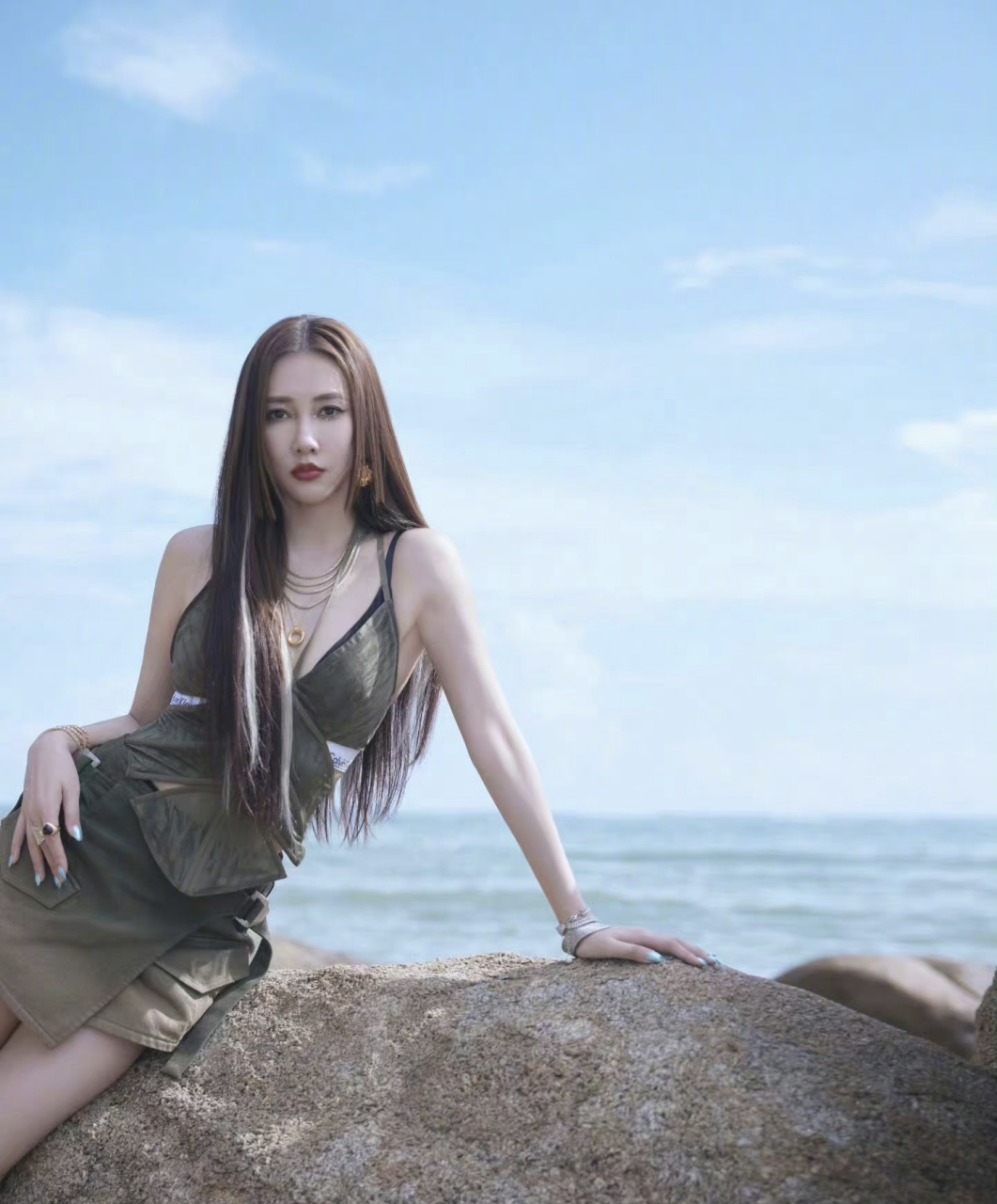 弦子海边写真系列#明星生图大赏