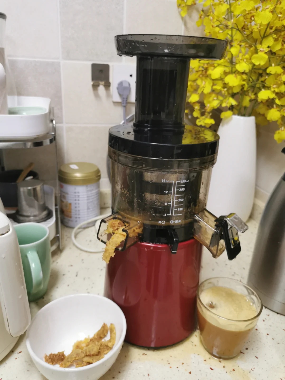 榨汁机用法图片