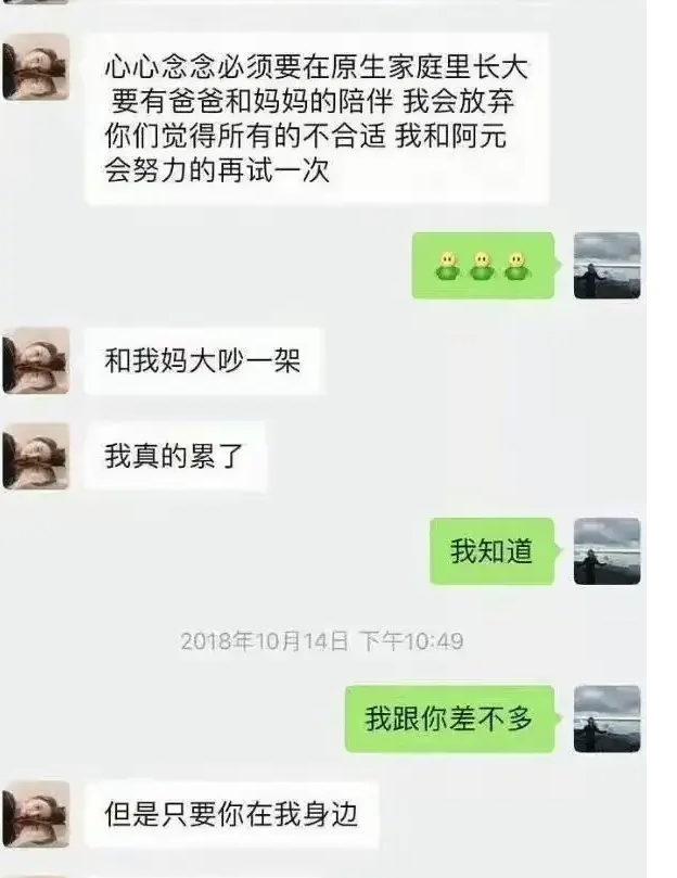 袁巴元晒聊天记录图片