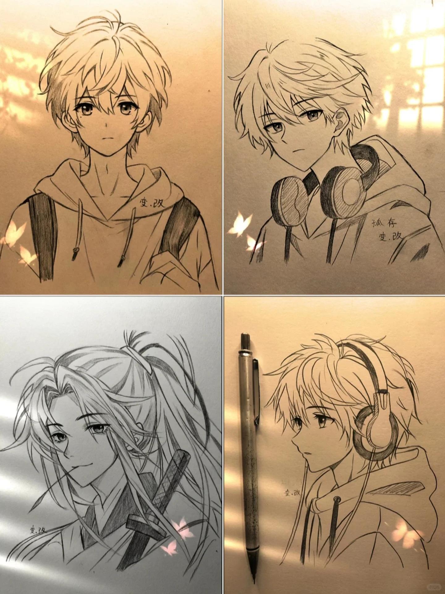 近期男生绘画合集