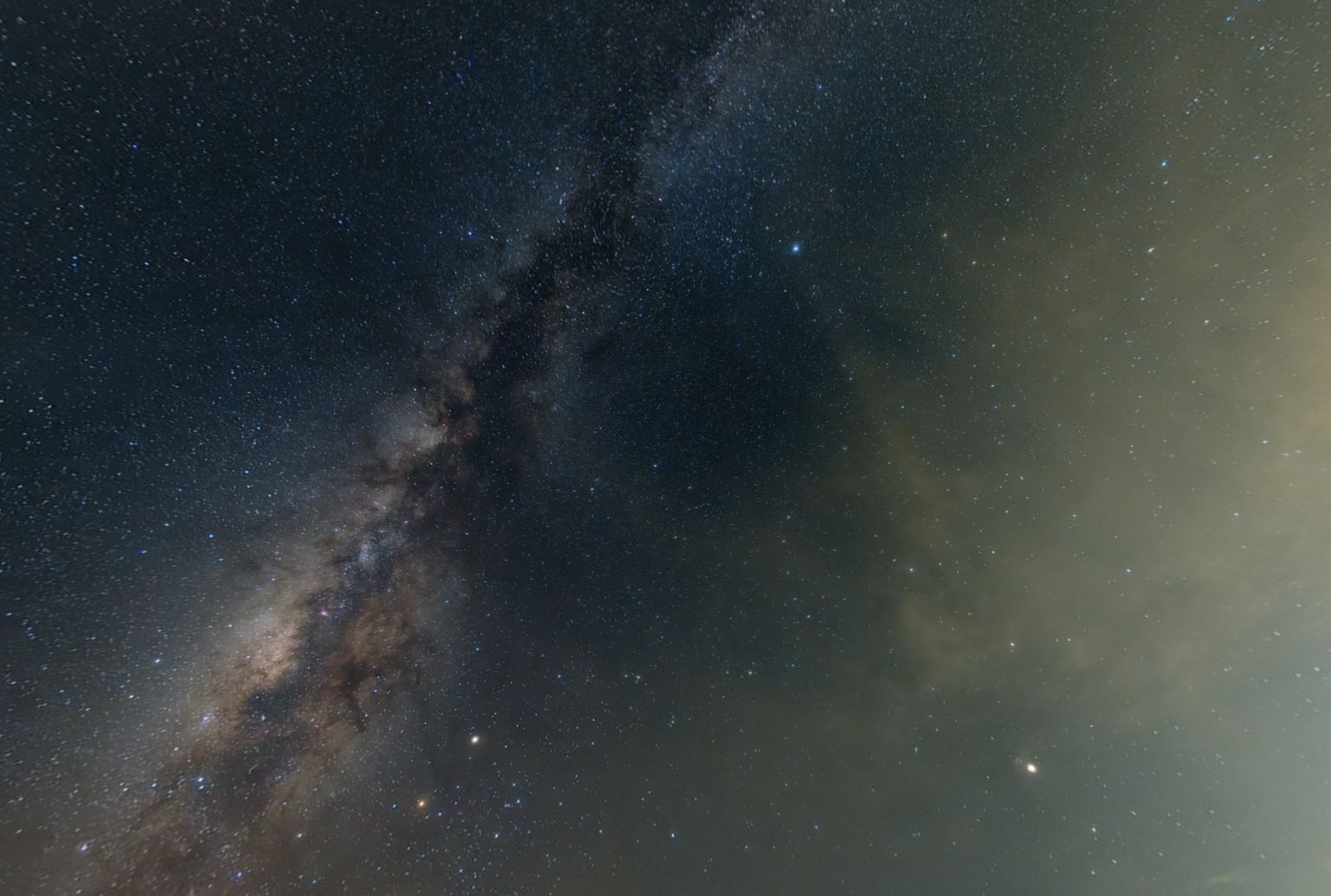 夏夜星空图片真实图片