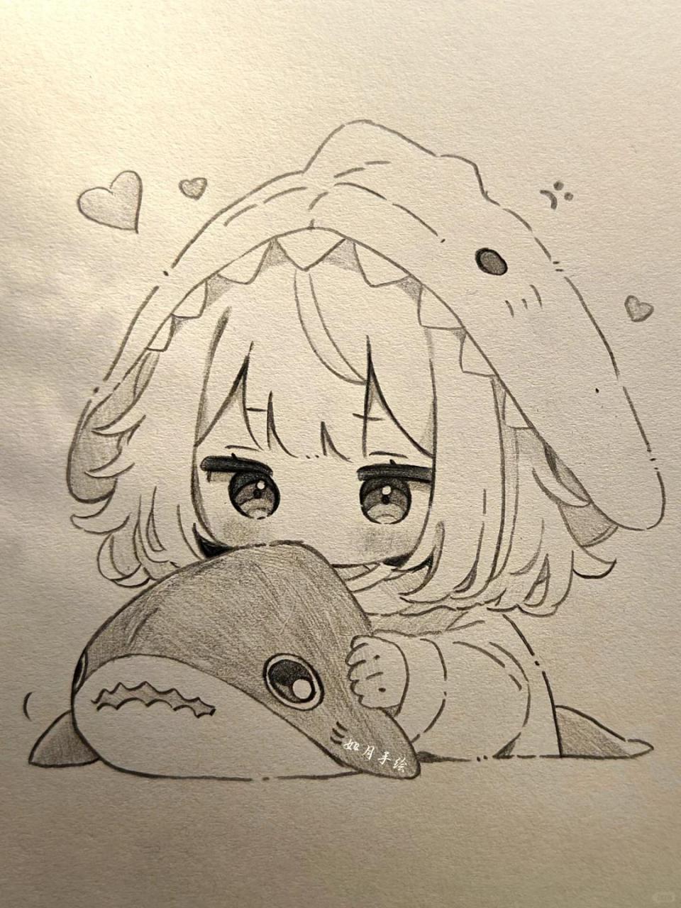 简单动漫绘画过程图