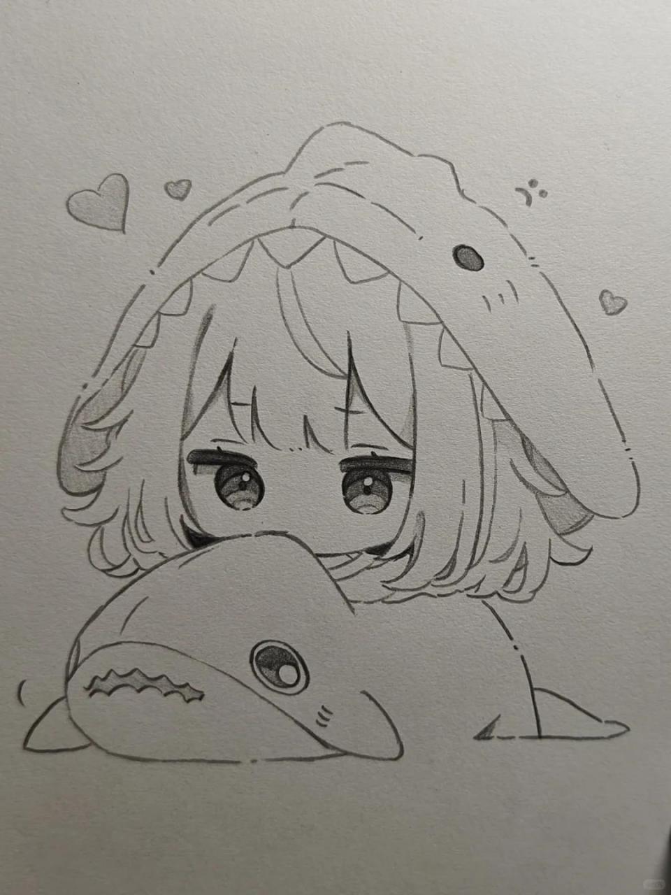 简单动漫绘画过程图