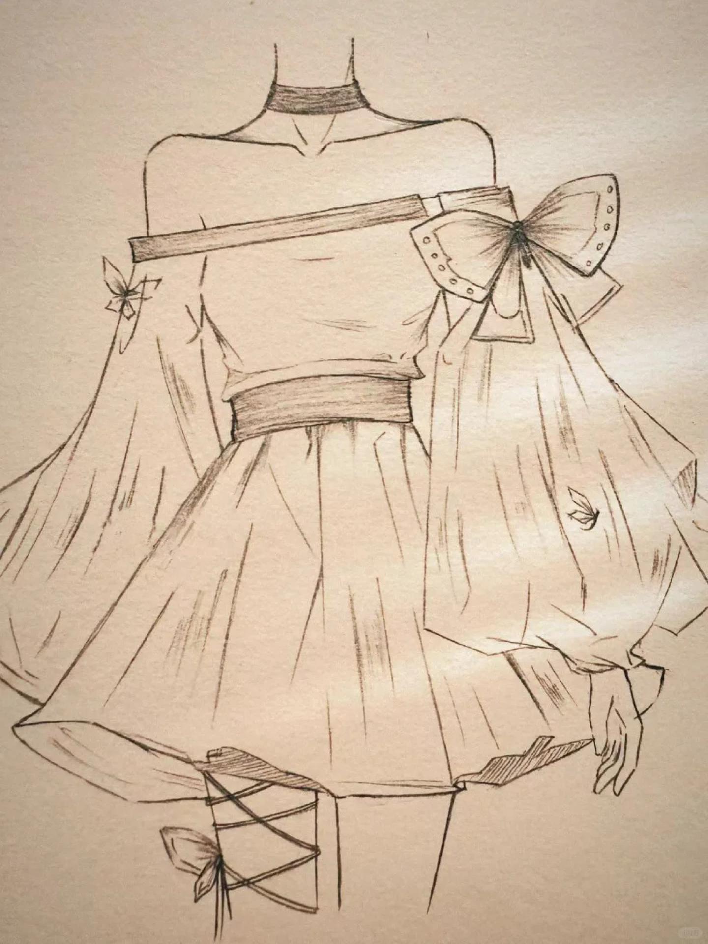 女生衣服怎么画好看的衣服怎么画怎么画衣服和裙子女生的衣服怎么画