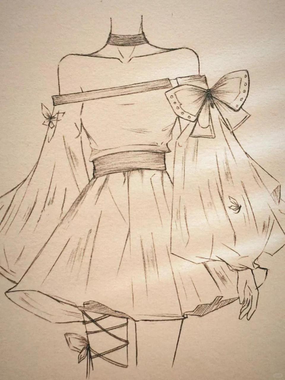 绘画过程快来学习 [看r]大家下午好[晚安r] [向右r]这么美的裙子我还