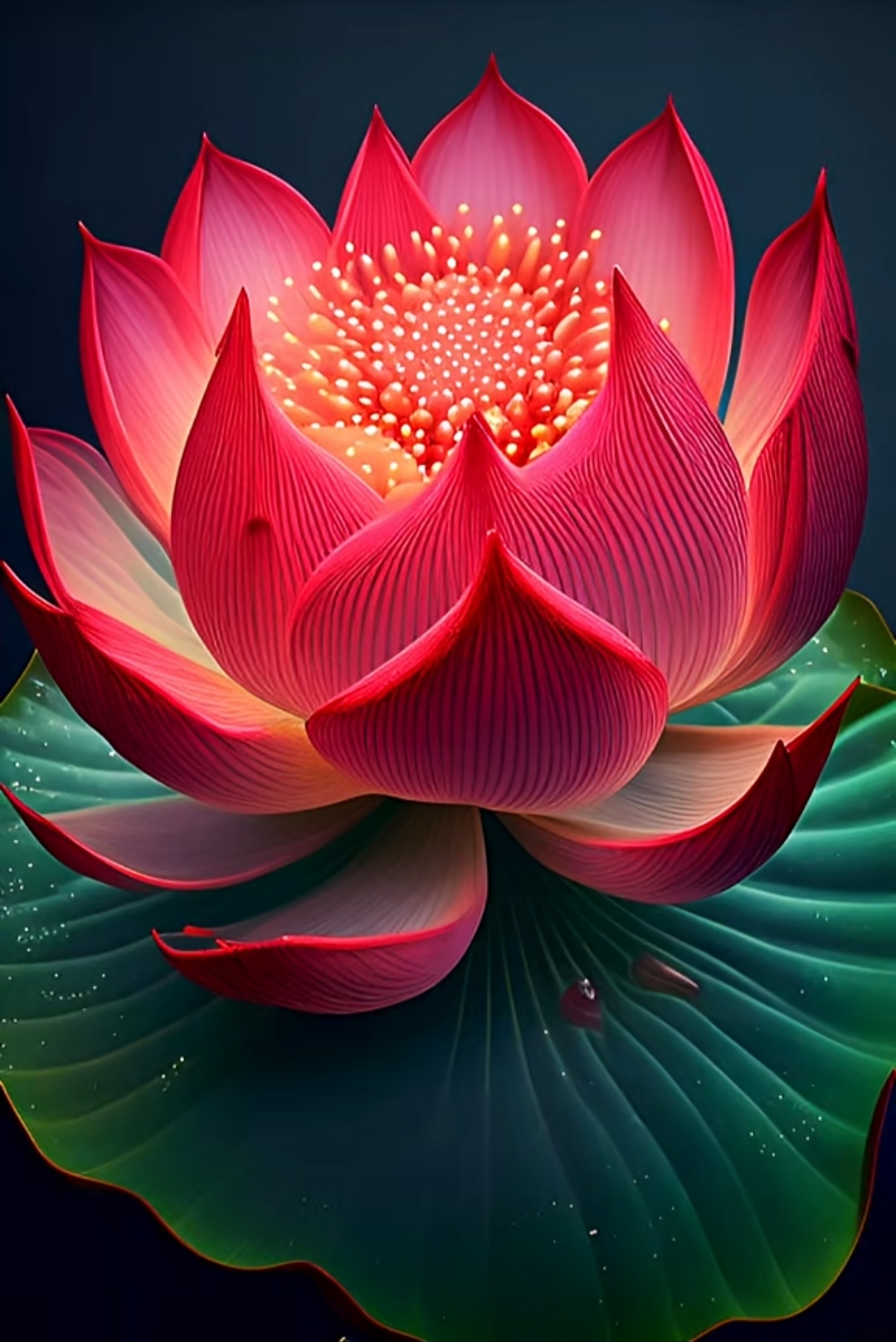 见红莲者有好运,红色的荷花像朝阳初升,在荷叶的映衬下,显得格外绚丽