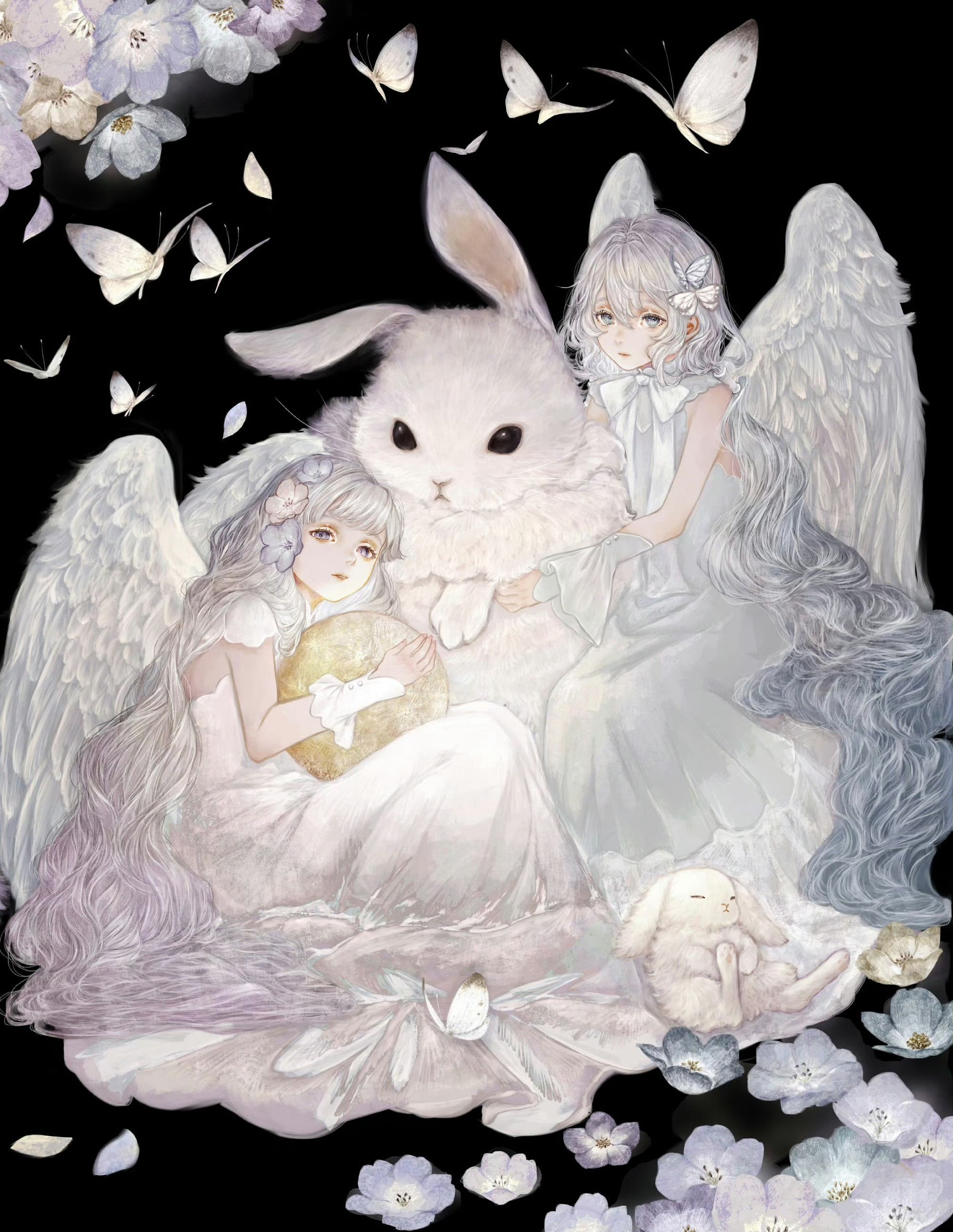 画师shirone动漫人物插画作品欣赏,结合了童话与哥特元素绘制出造型