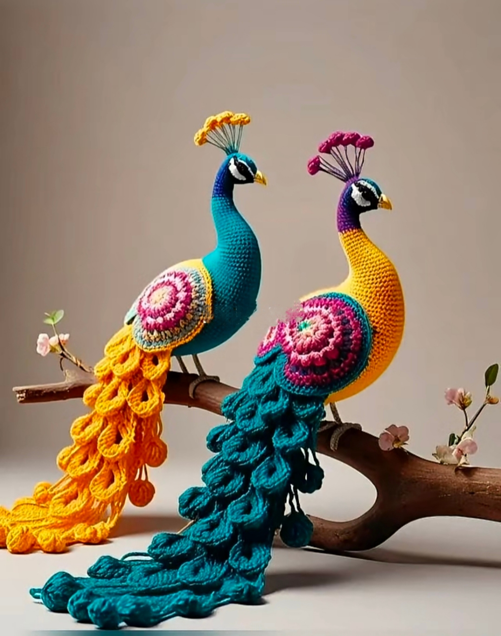手工编织的孔雀不仅是一件艺术品,更是吉祥如意的象征.