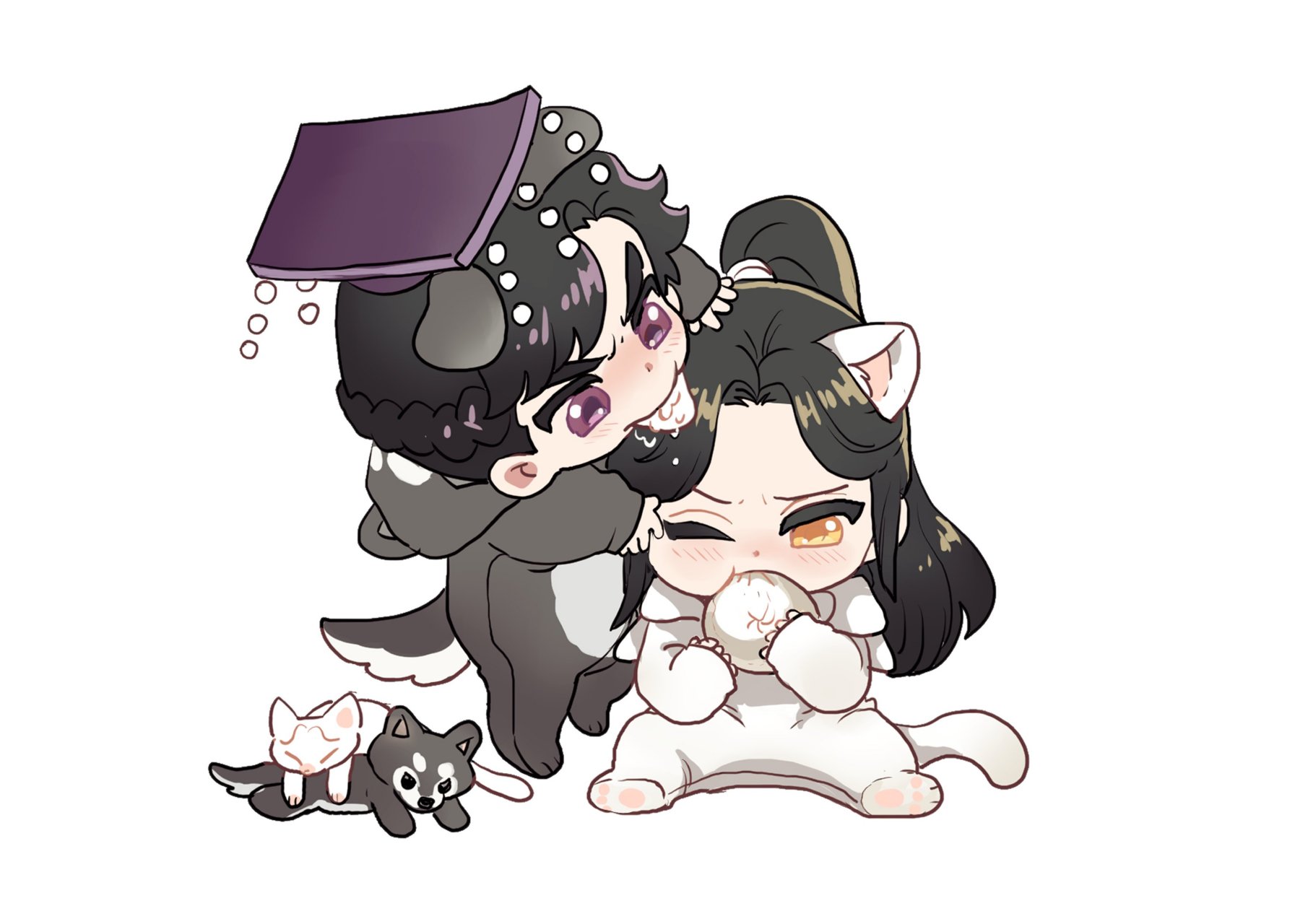 二哈 x:iooru03 #二哈和他的白猫师尊