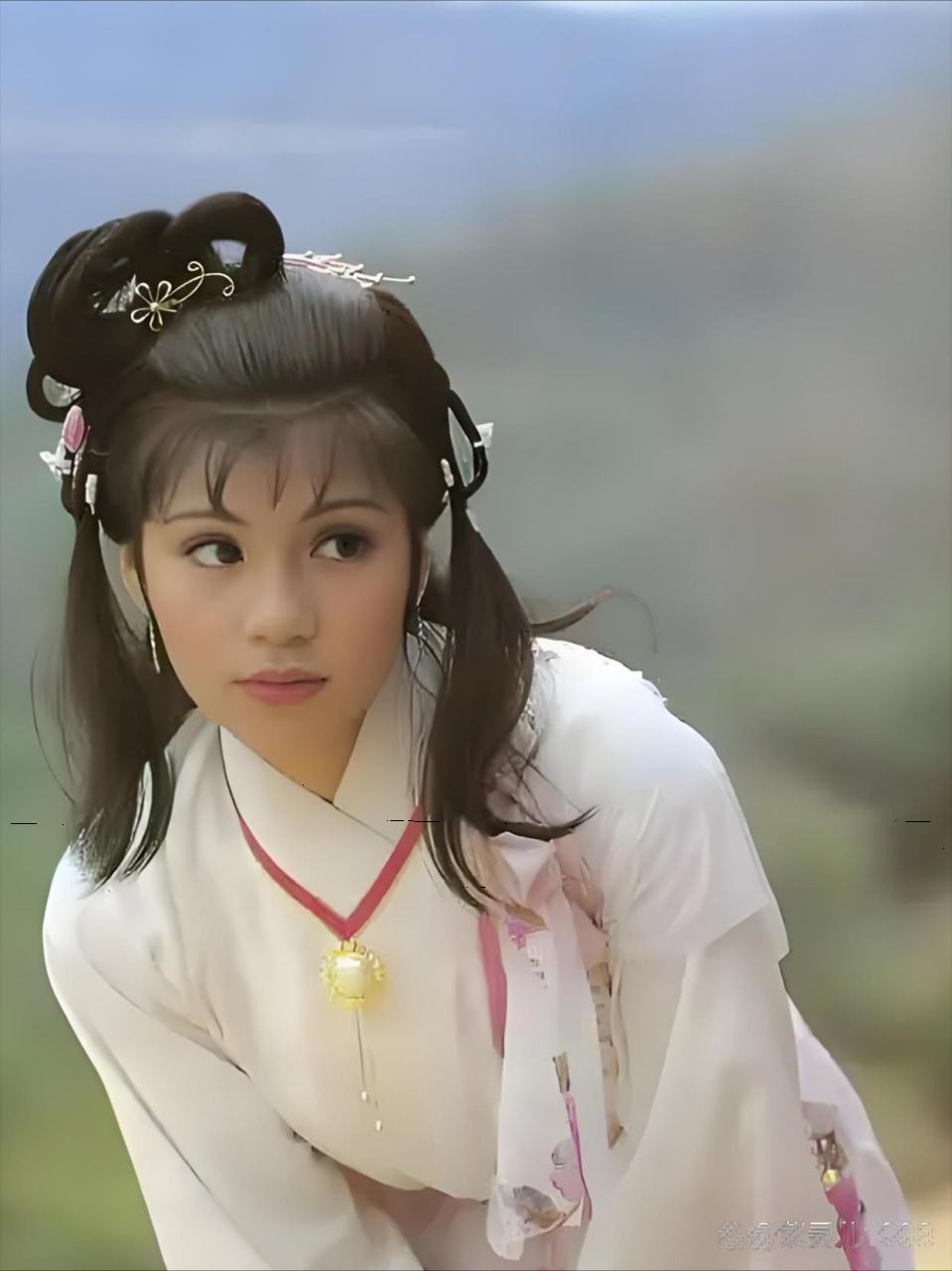 翁美玲和曾江的珍贵合影.