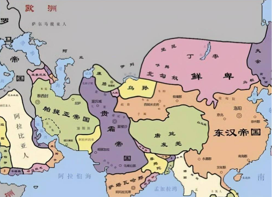 汉朝郡地图图片