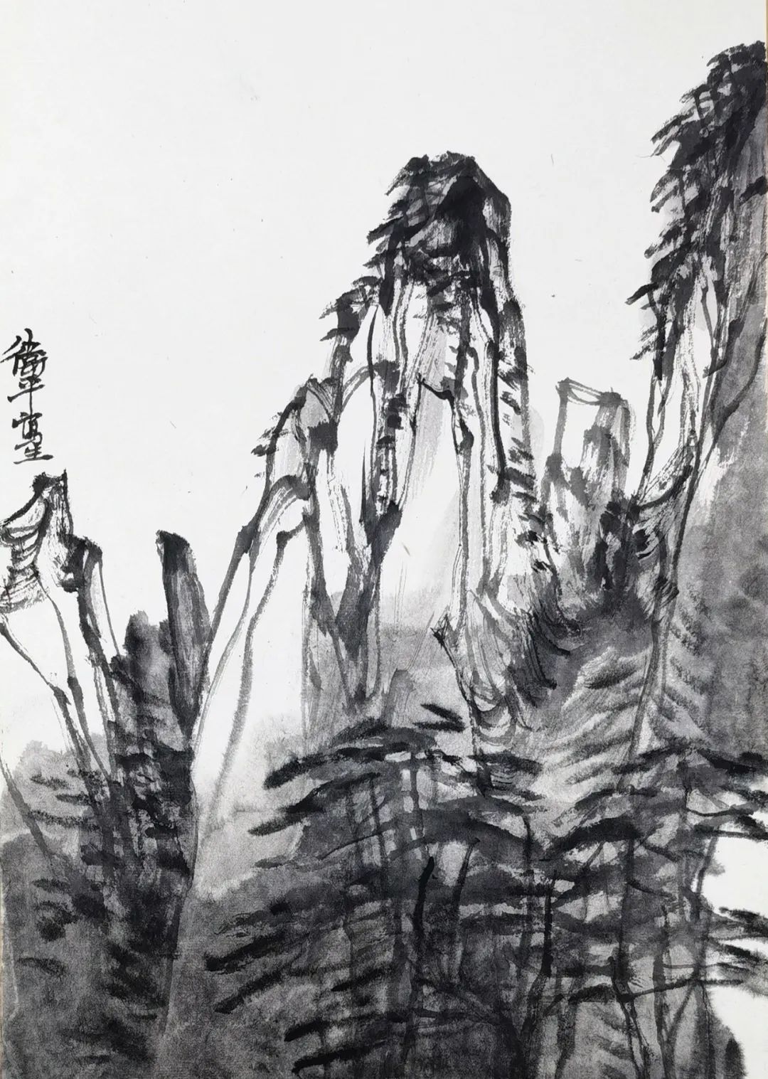 印象黄山|王卫平黄山写生记