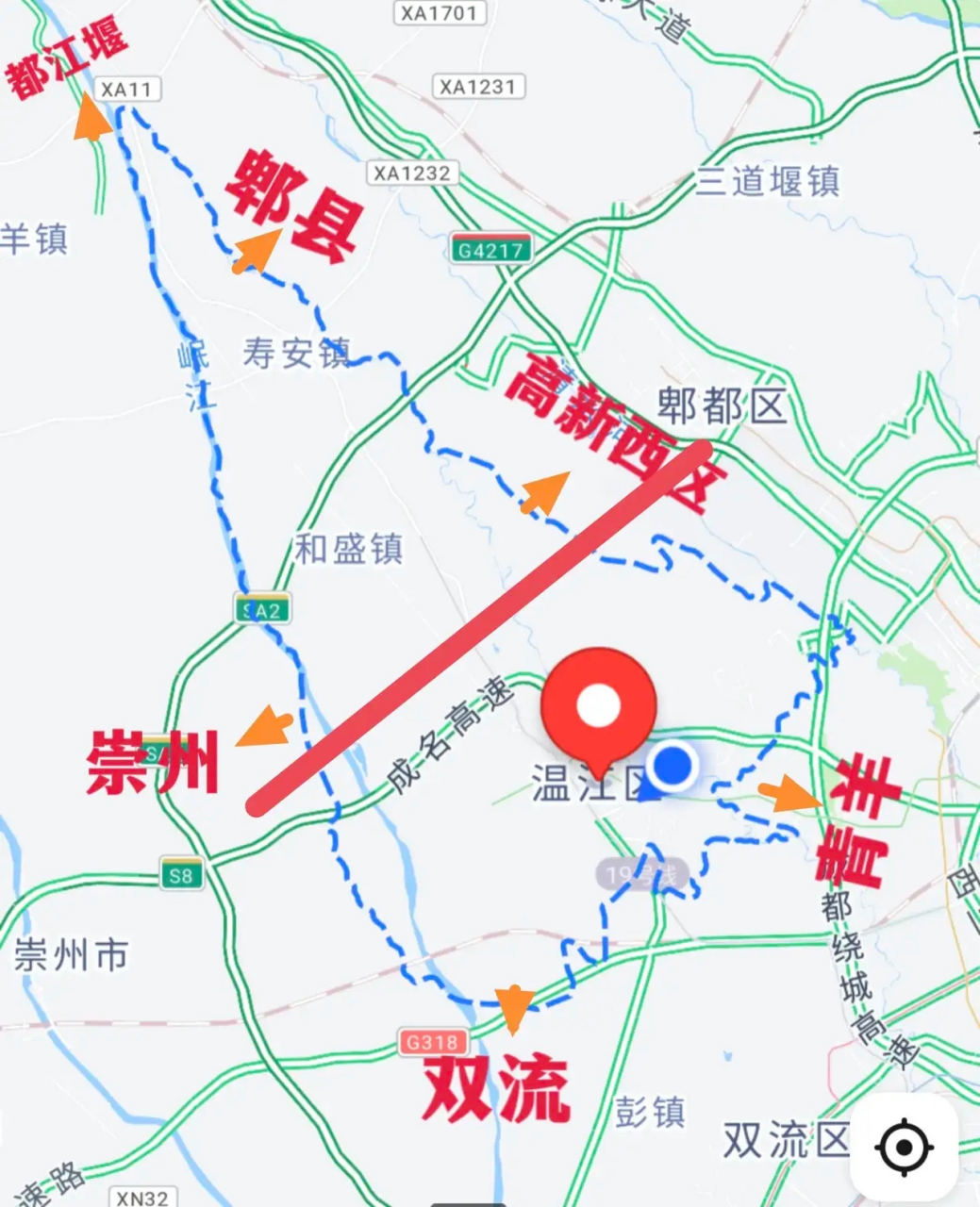 四川温江河流分布图图片