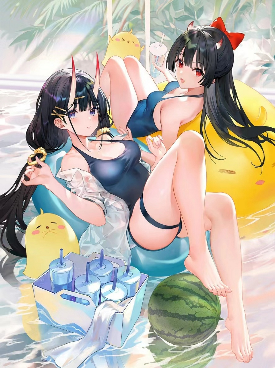 穿泳装的小姐姐们都好好看啊#二次元