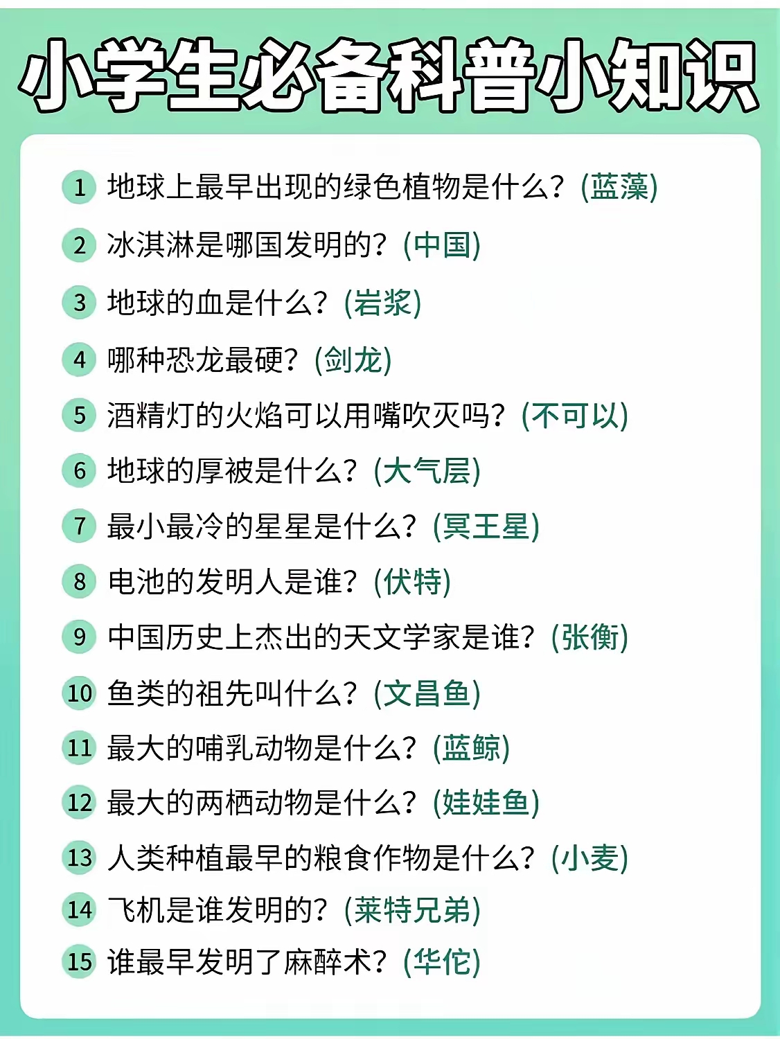 科普知识