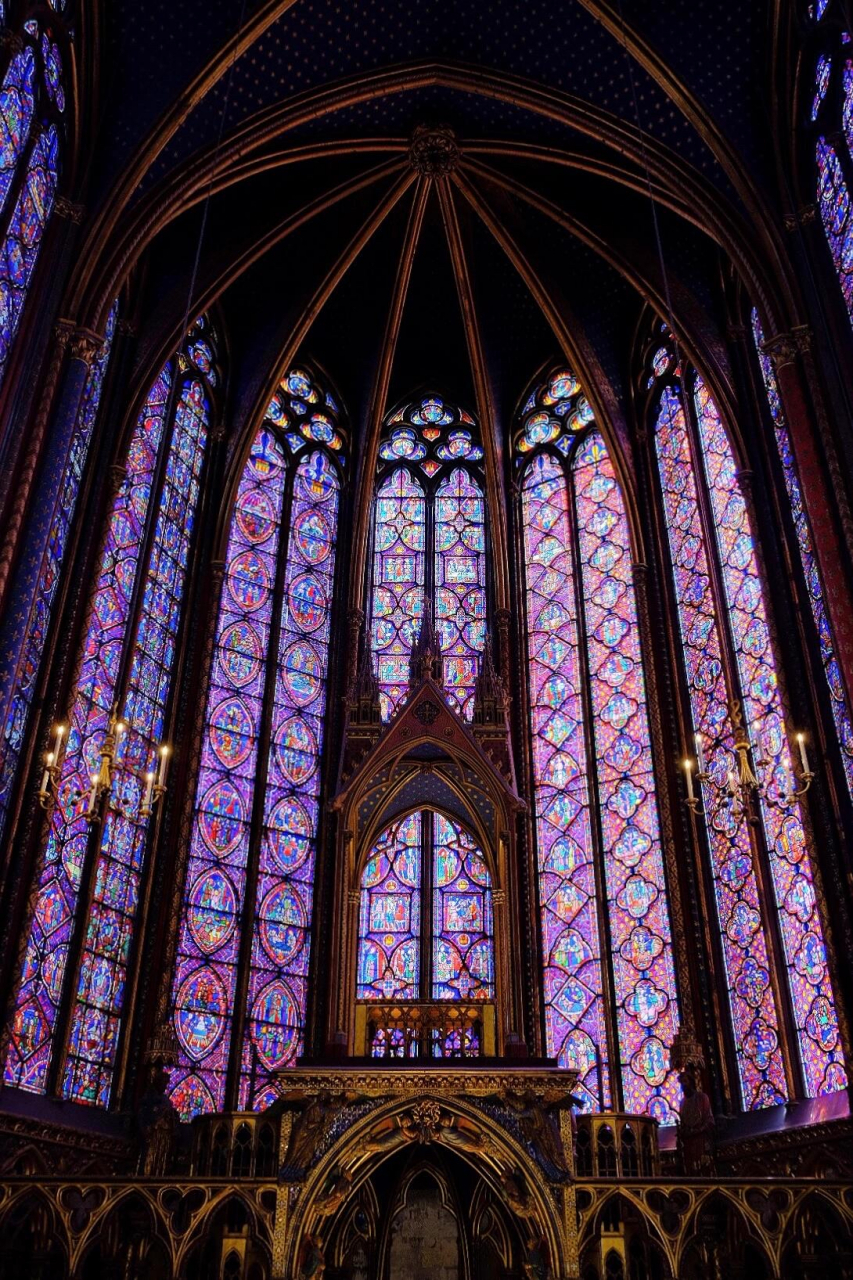 9193|最美玻璃花窗教堂 90:sainte-chapelle 圣礼拜堂 	 据说是