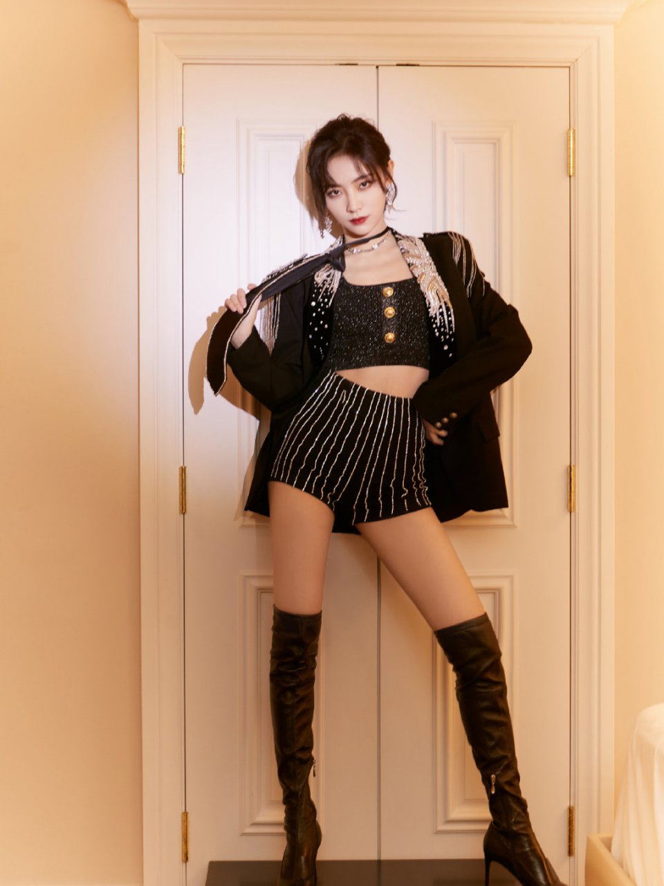 许佳琪美腿写真精选,时尚与魅力的完美融合