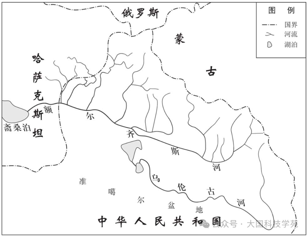 额尔齐斯河干流各水文及水利设施