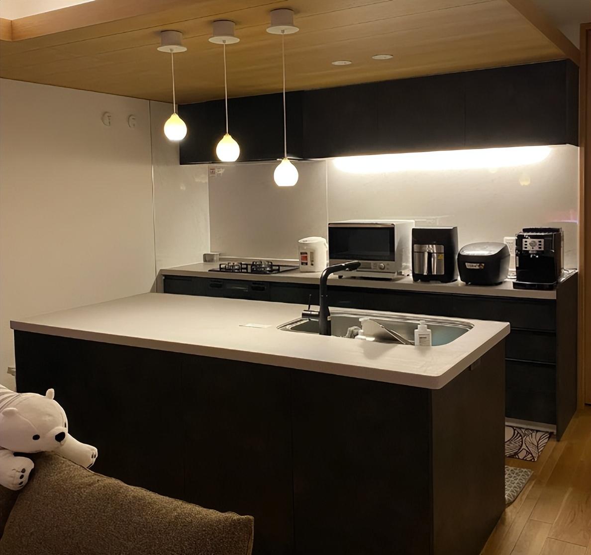 厨房不一定大就好,瞧瞧日本人布置的,整洁上档次,晒晒!