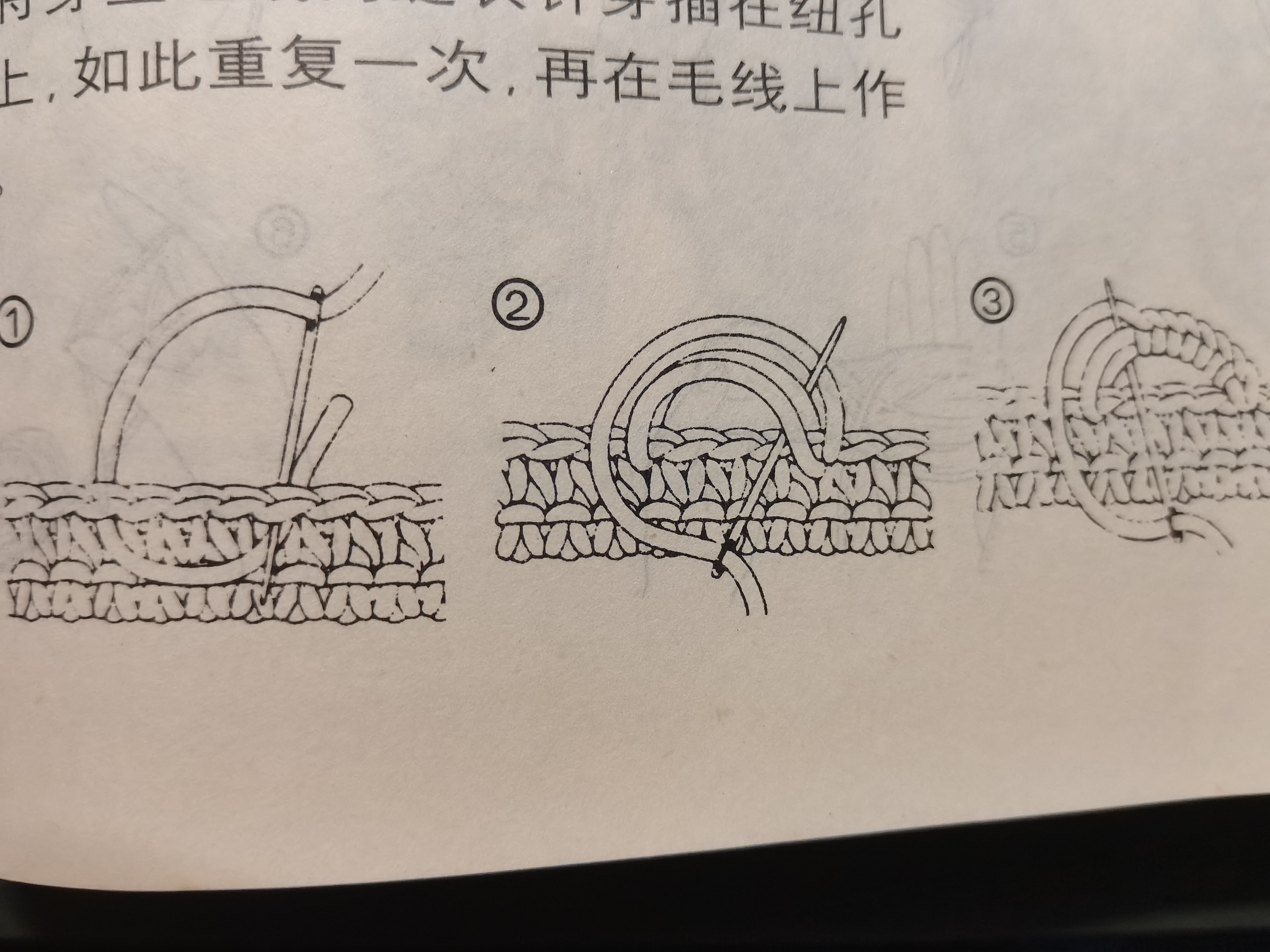 一天一篇钩针常识分享:纽扣编织法
