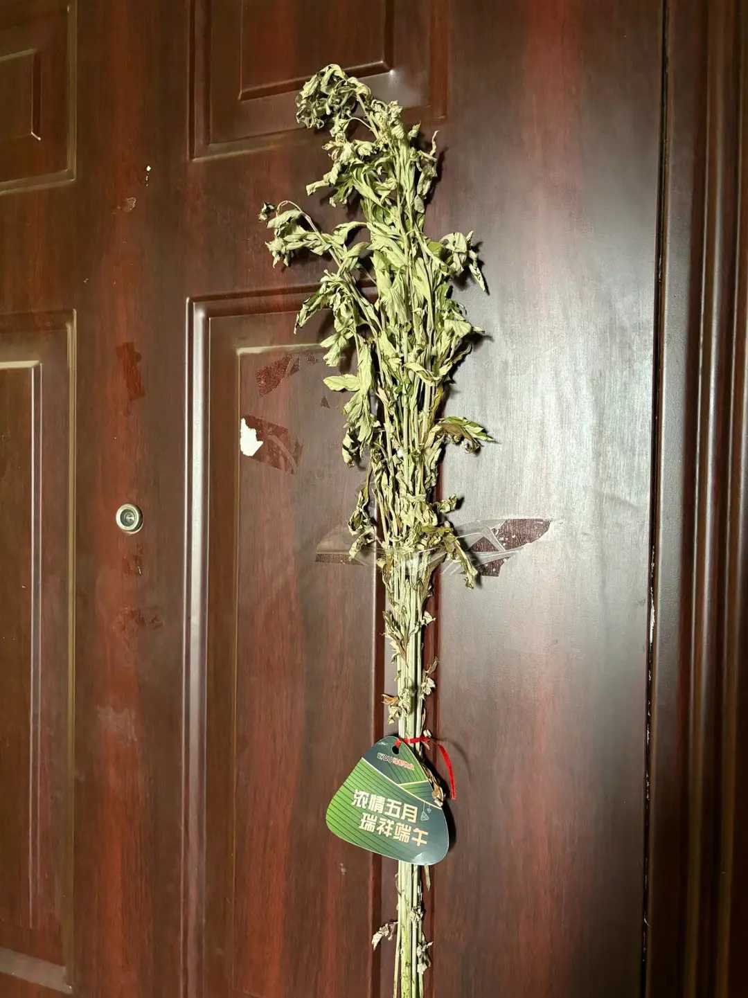 物业发的艾草被老婆从图一变成了图二你们觉得怎么样?