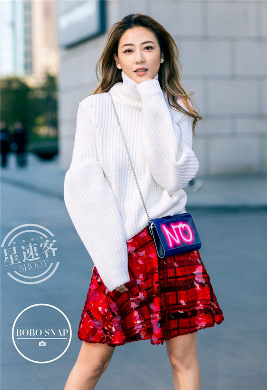 应采儿街拍美出新高度!