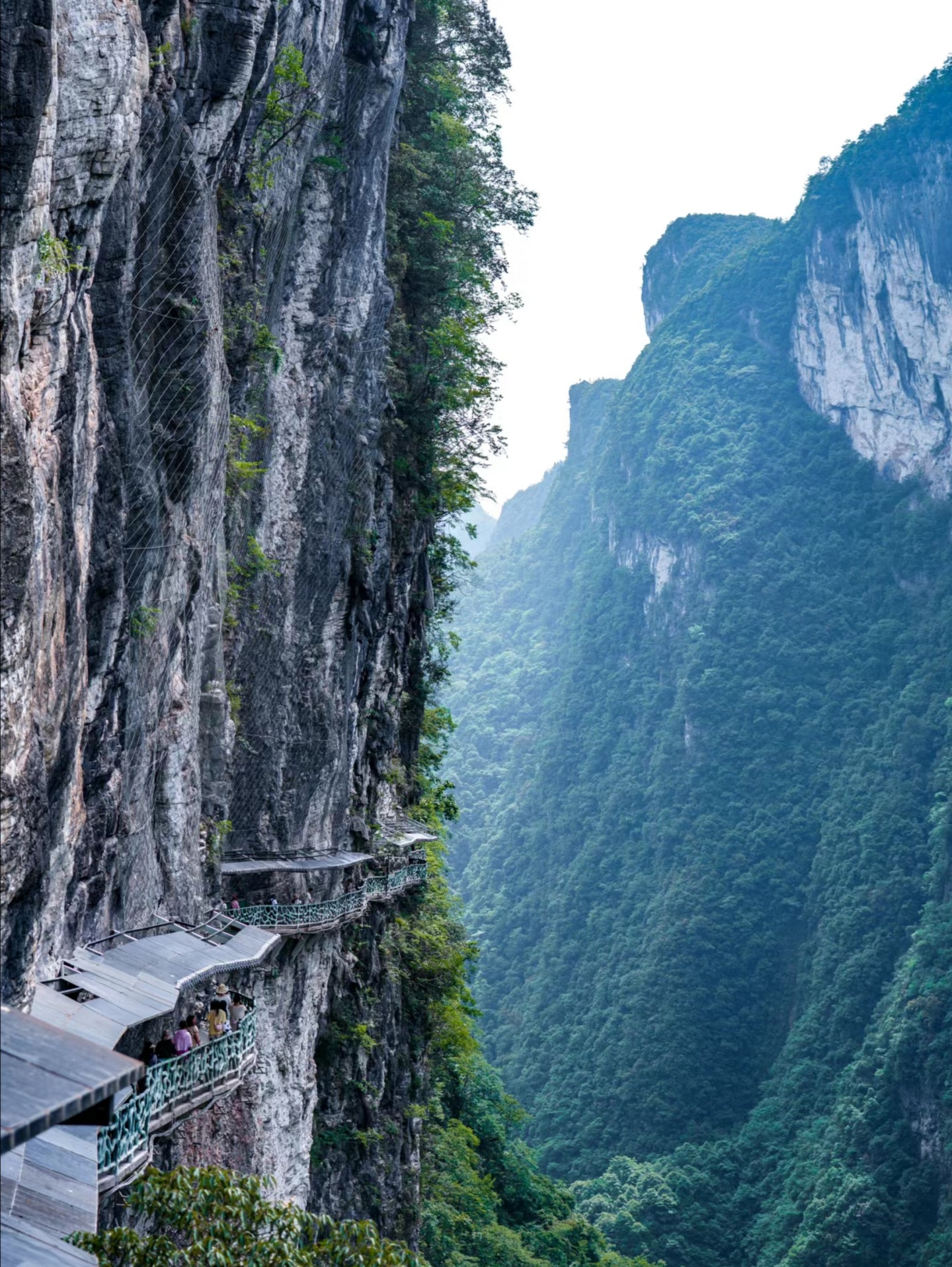 鹤峰屏山峡谷照片图片