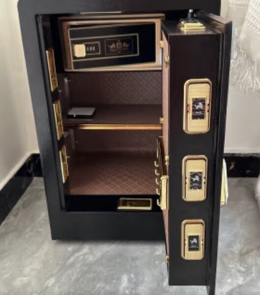 虎牌家用小型保险柜:旋转滚轴密码设计,环保喷塑防磕碰