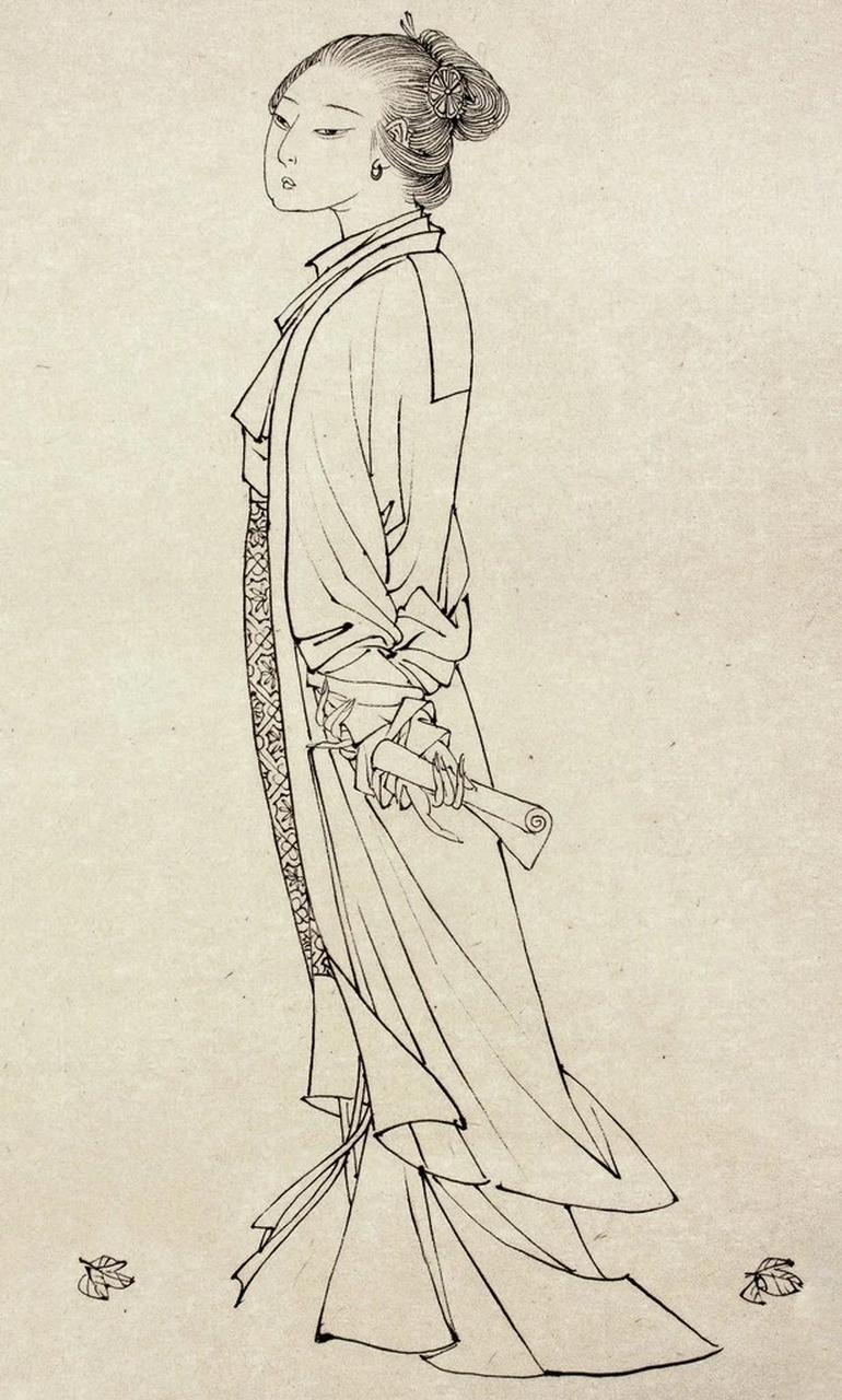 中国传统线描,令人震撼.