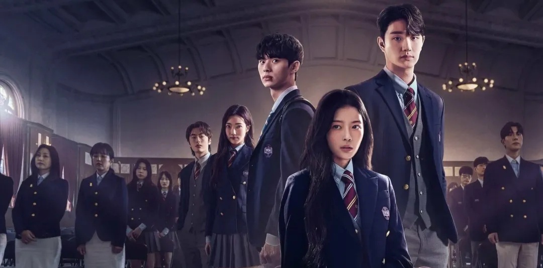 韩剧算是把校园剧演到无路可演了,新出的网飞剧《名校的阶梯》,是部