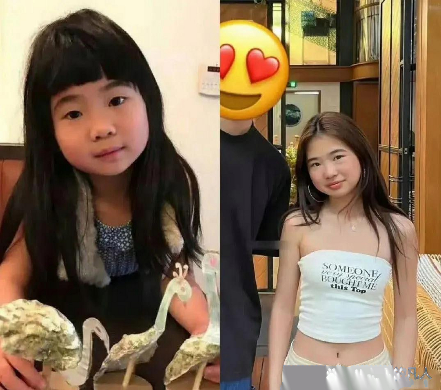 曹格的女儿grace真是天生丽质