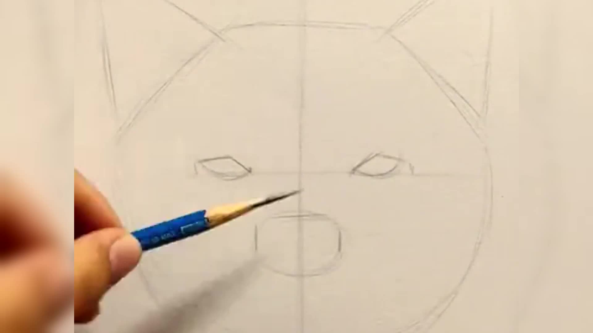 如何画狗脸铅笔画