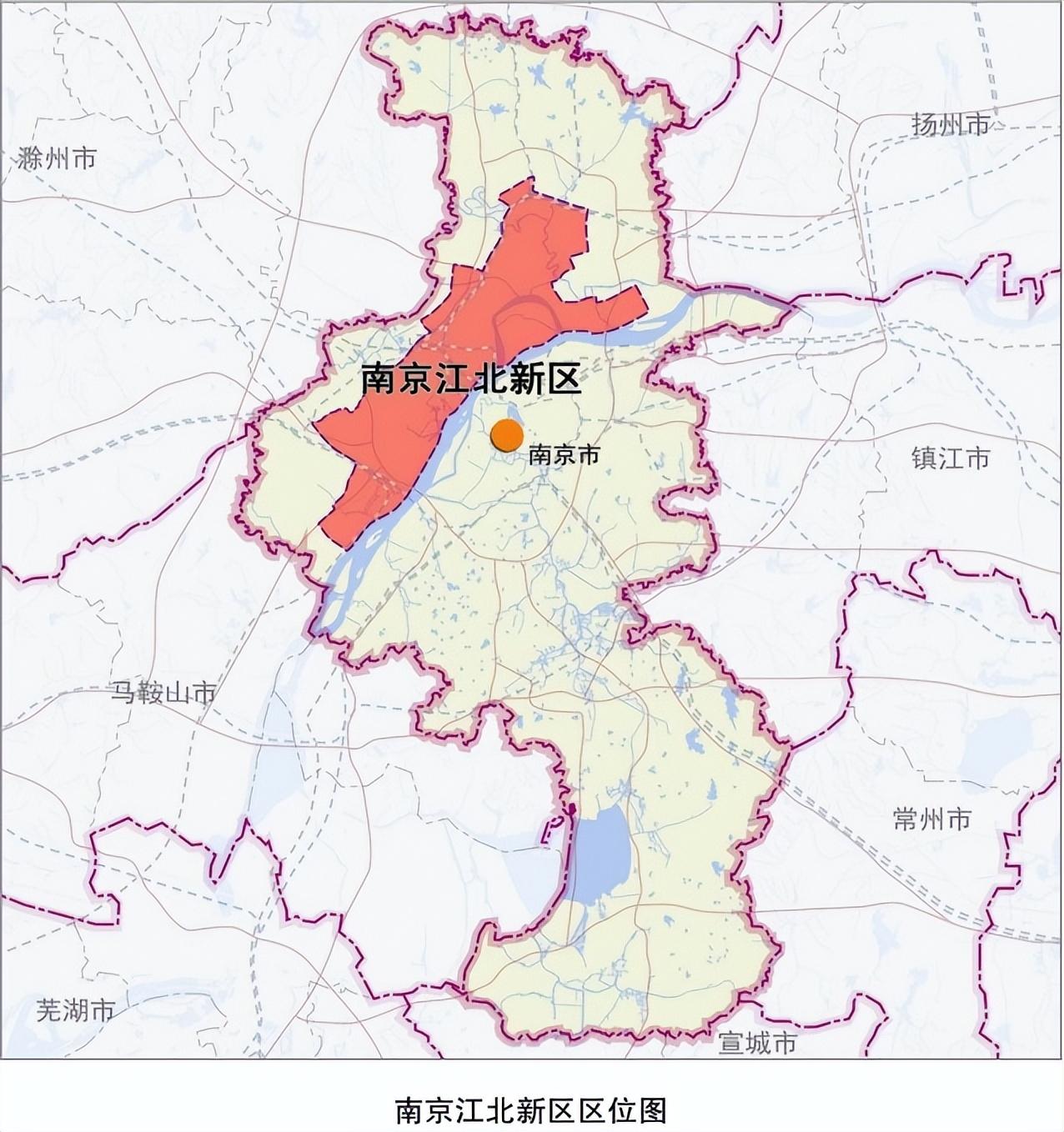 南京江北新区范围地图图片