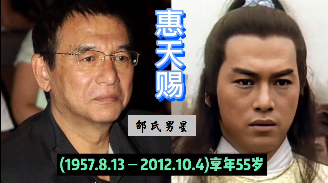 回顾:邵氏已过世的男演员,惠天赐死的揪心,傅声英年早逝太可惜