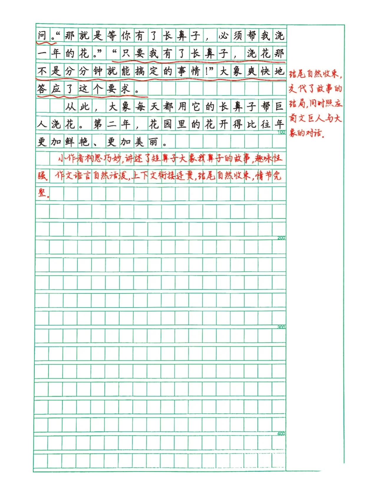 三年级语文下册,第八单元《这样想象真有趣》作文范文,收藏备用